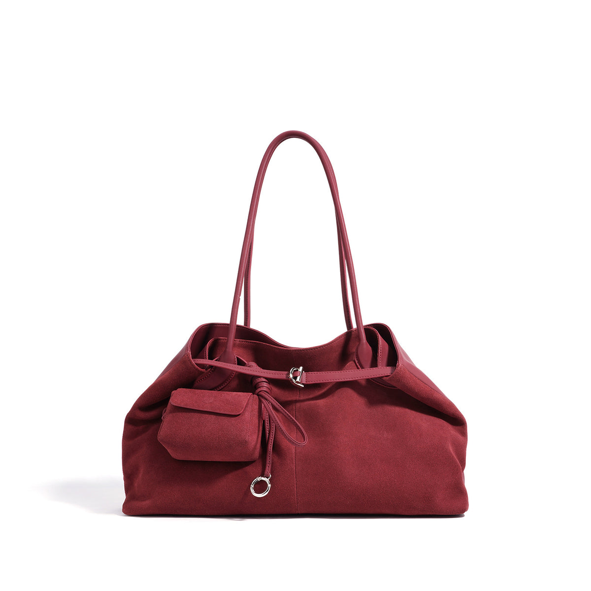 Sac cabas femme en cuir nubuck véritable – porté épaule