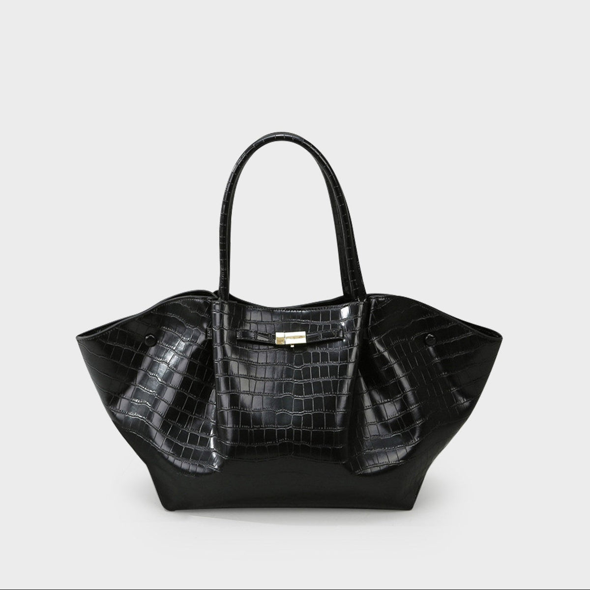 Sac Cabas en Cuir Souple – Noir | Zana West