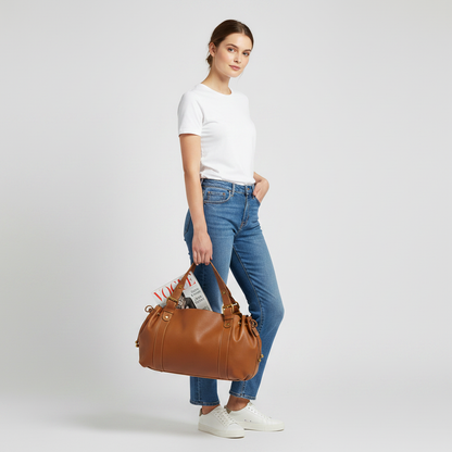 Sac Cabas Vintage Femme | Grand Format | Style Rétro Chic – Zana West
