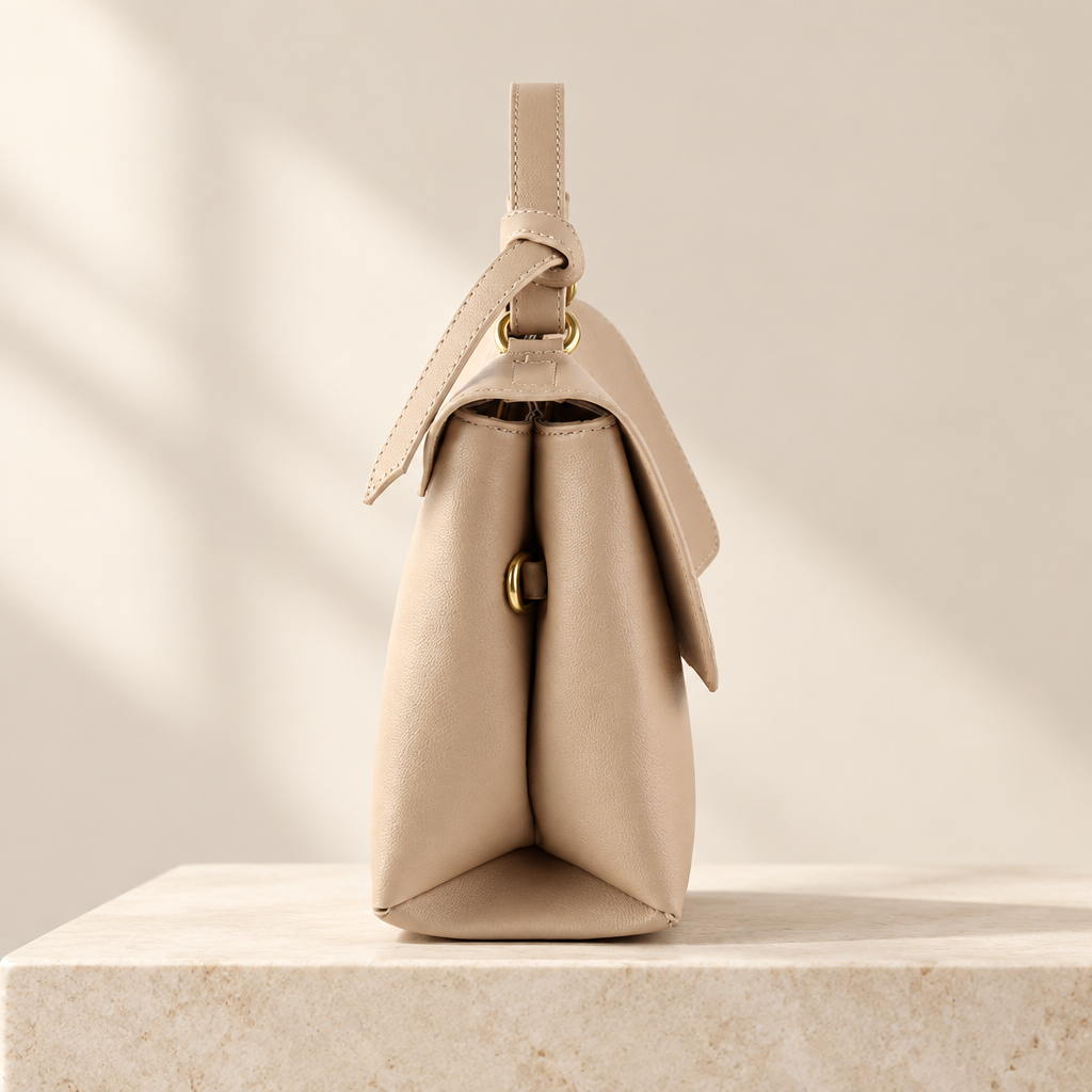 Sac beige vu de côté