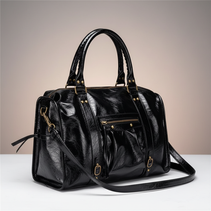 grand-sac-bandoulière-femme-noir-rivets-bronze-cuir-PU