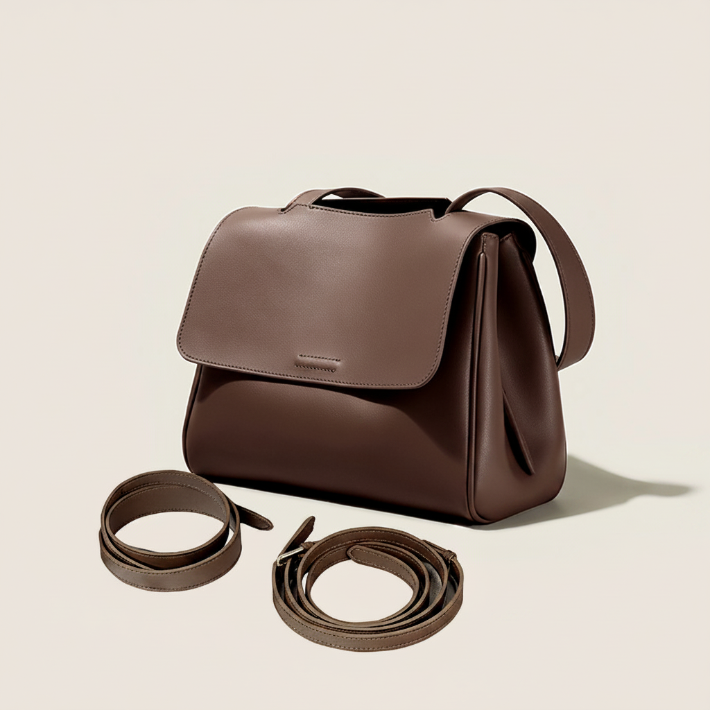 Présentation Bretelles Sac Cuir Zana West