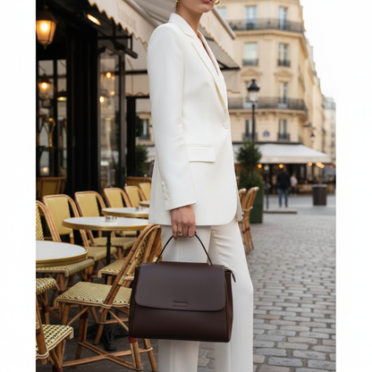 Sac Bandoulière Cuir Véritable – Grand Format | Zana West