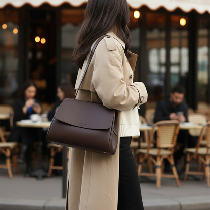 Sac Bandoulière Cuir Véritable – Grand Format | Zana West