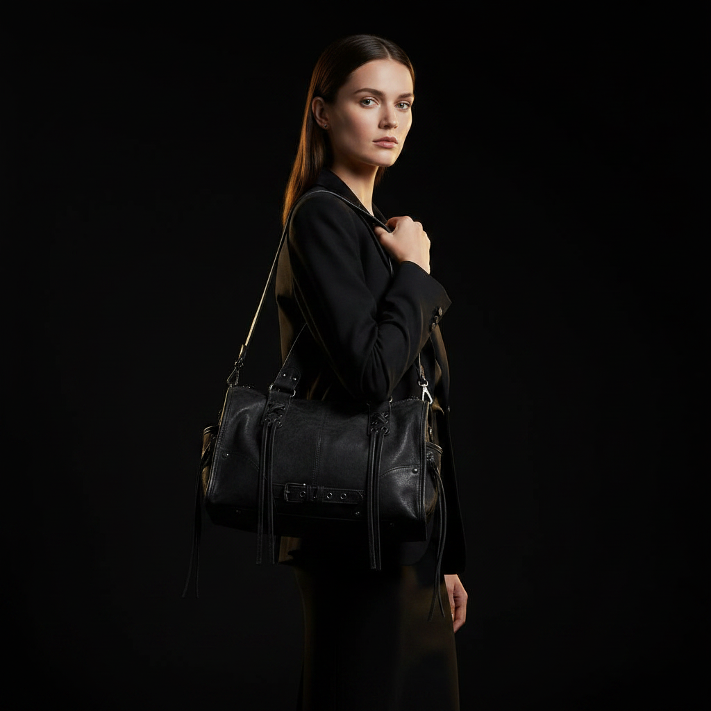 Shooting Luxe Mannequin Sac Noir Zana West