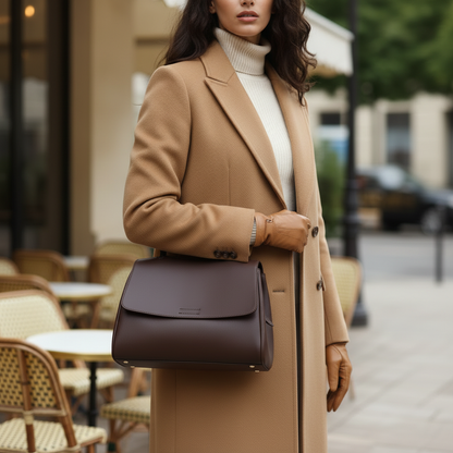 Sac Bandoulière Cuir Véritable – Grand Format | Zana West