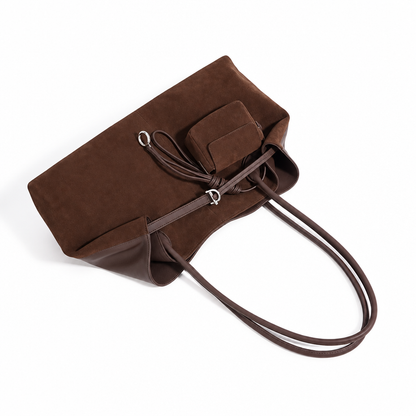 Vue du sac à plat au format carré